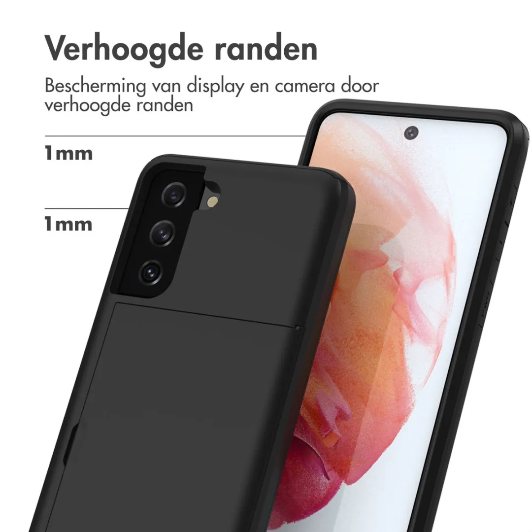 Imoshion Hoesje Samsung Galaxy S21 - 2 Pasjes Zwart