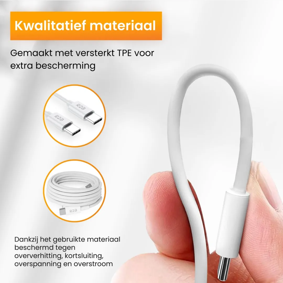 R2B USB-C Kabel 2m - Wit