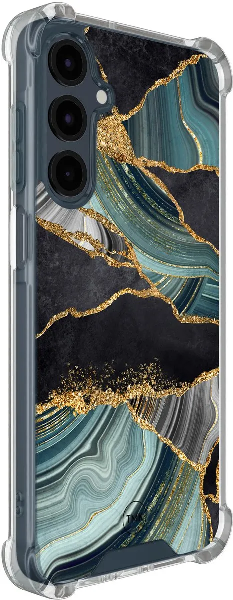 Casevibes Shockproof Hoesje Samsung Galaxy A17 S/A17/S/017 - Marble Jade Stone