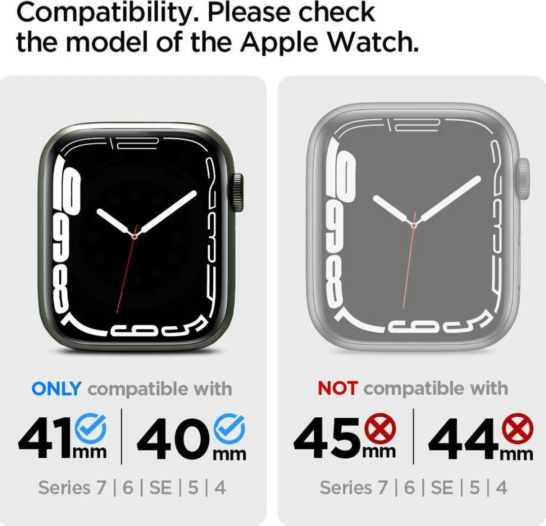 Spigen Rugged Armor Pro Apple Watch Hoesje 40mm - Zwart