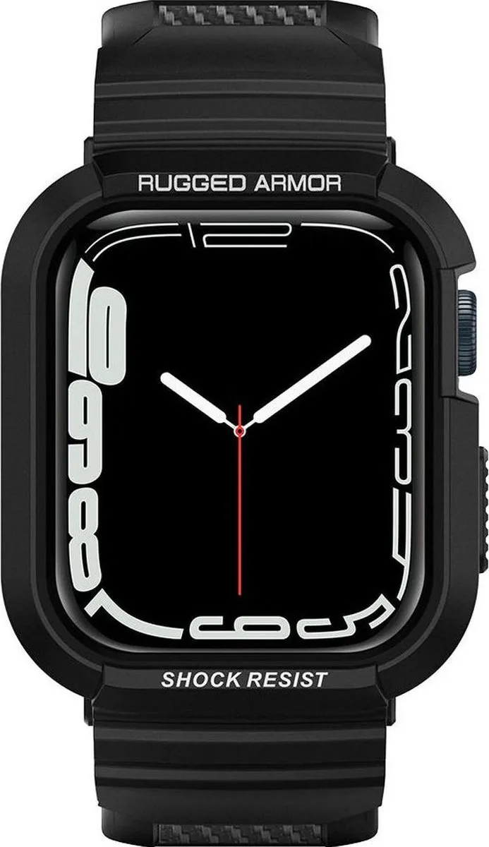 Spigen Rugged Armor Pro Apple Watch Hoesje 40mm - Zwart