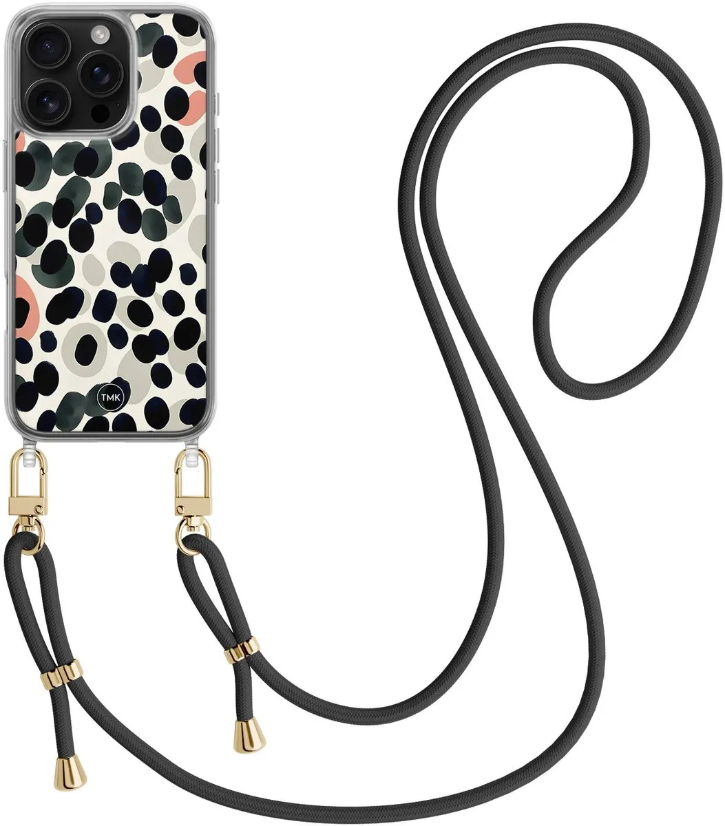 Casevibes iPhone 16 Pro Telefoonhoesje - Modern Dots - Multi