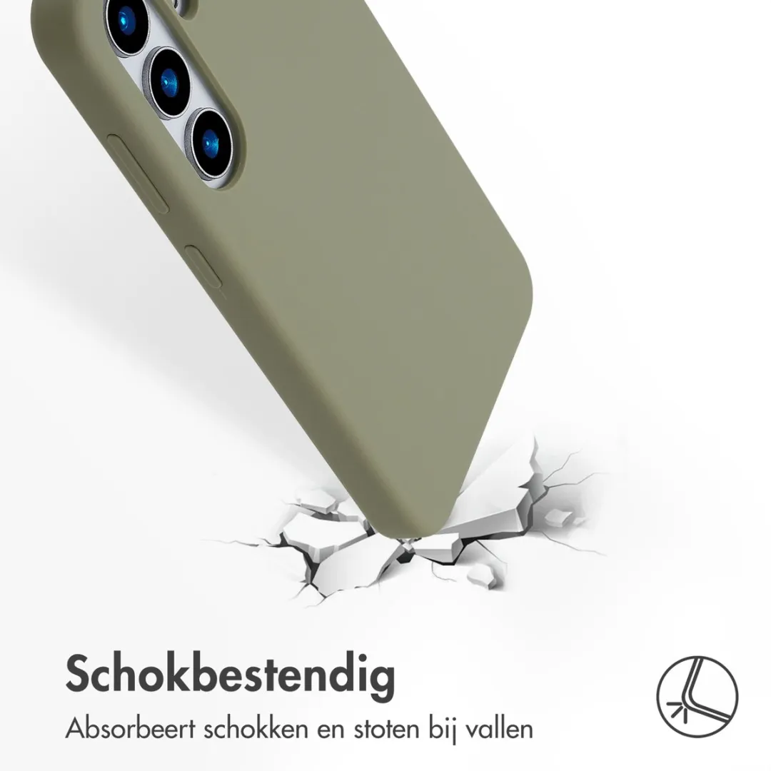 Accezz Hoesje Samsung Galaxy S25 - Olijfgroen MagSafe