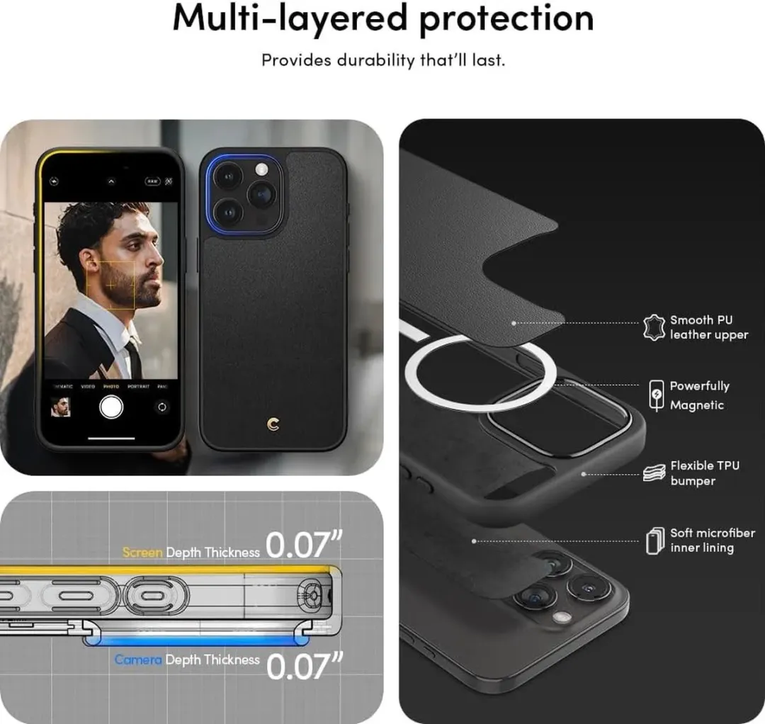 Spigen Cyrill Kajuk iPhone 15 Pro Max Hoesje ACS06632 - Zwart - afbeelding 6 van 6