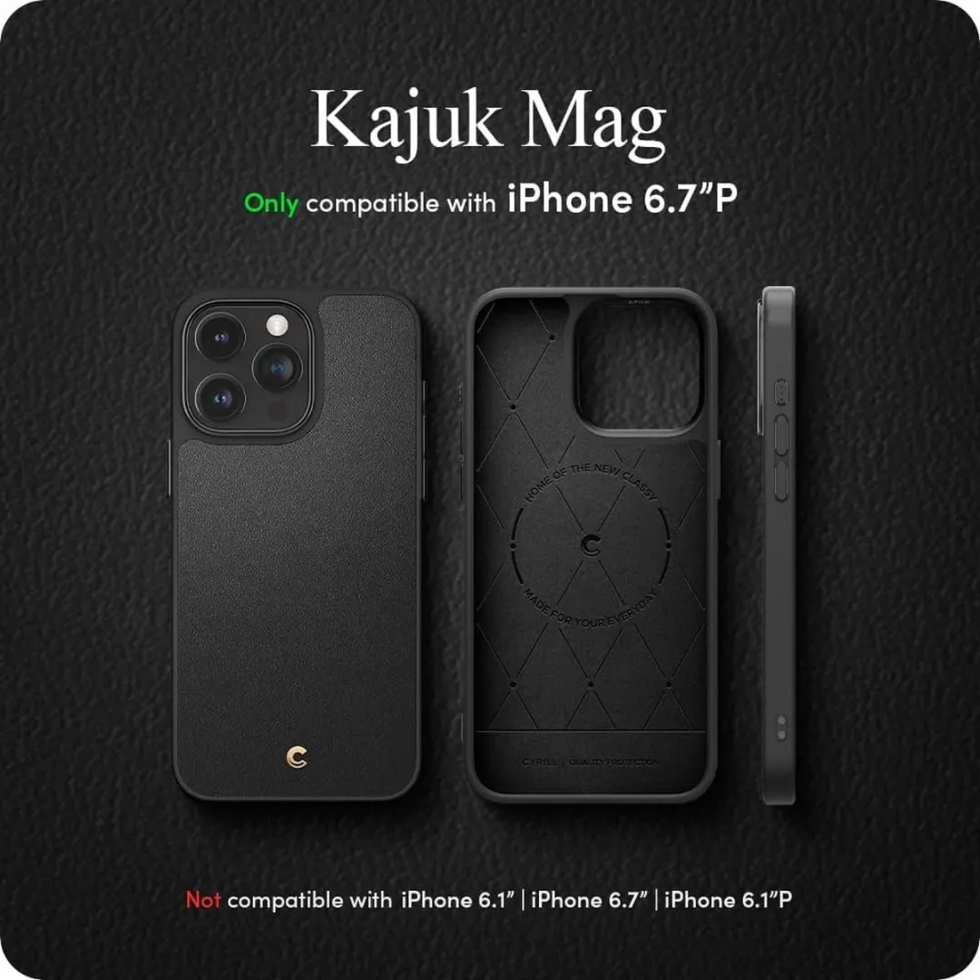 Spigen Cyrill Kajuk iPhone 15 Pro Max Hoesje ACS06632 - Zwart