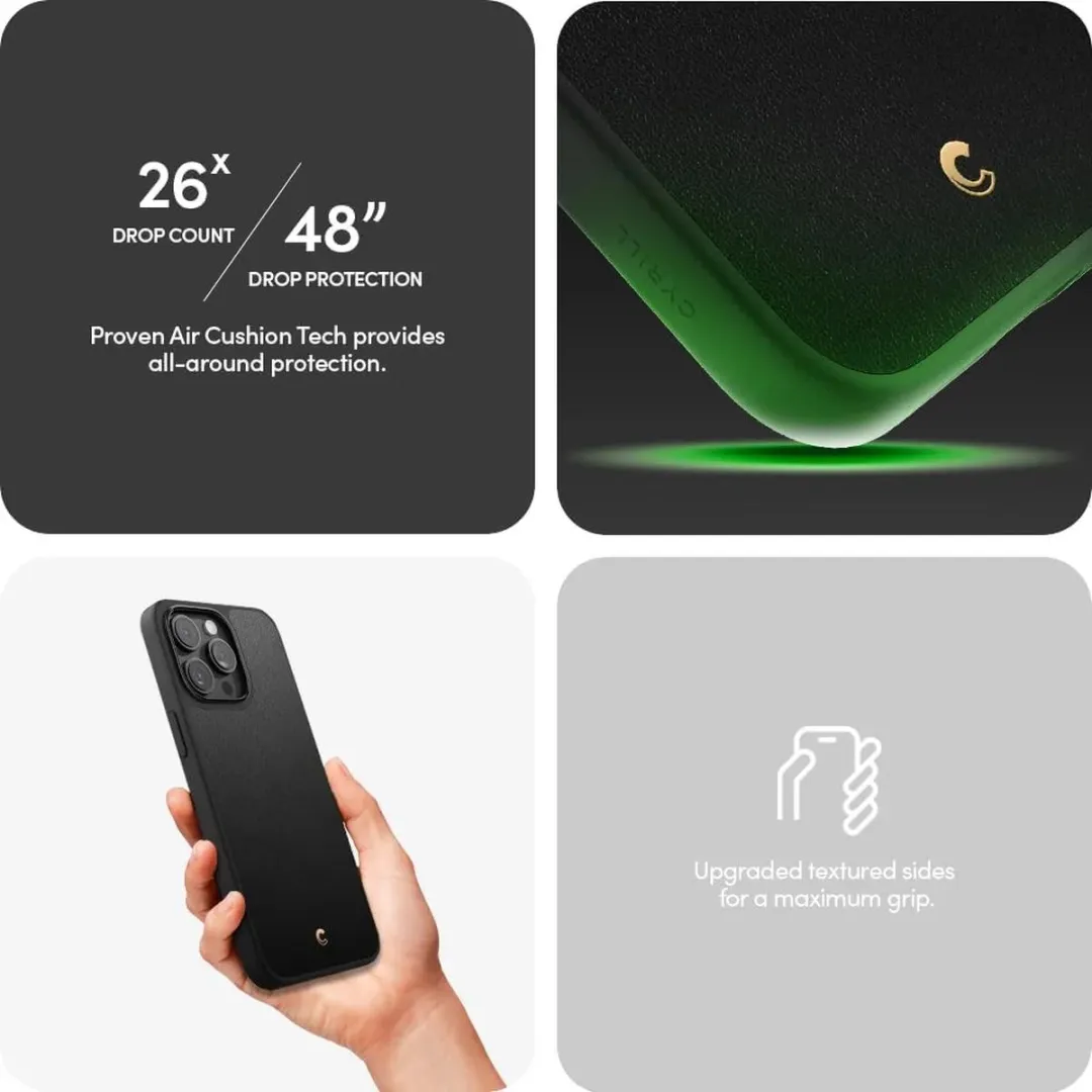Spigen Cyrill Kajuk iPhone 15 Pro Max Hoesje ACS06632 - Zwart