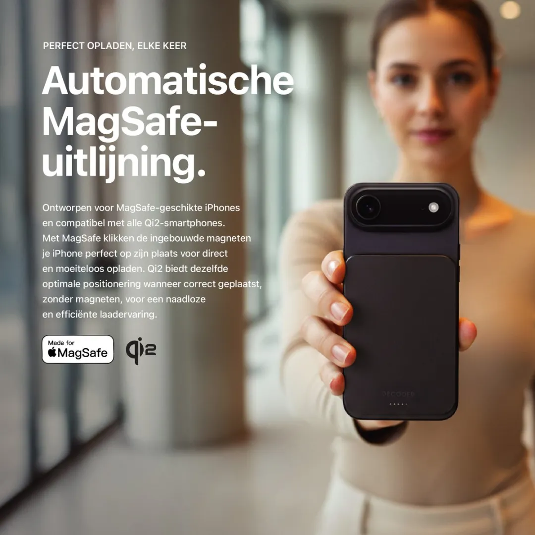 Decoded Ultra Slim Mag Powerbank 5.000mAh - Rosé Goud