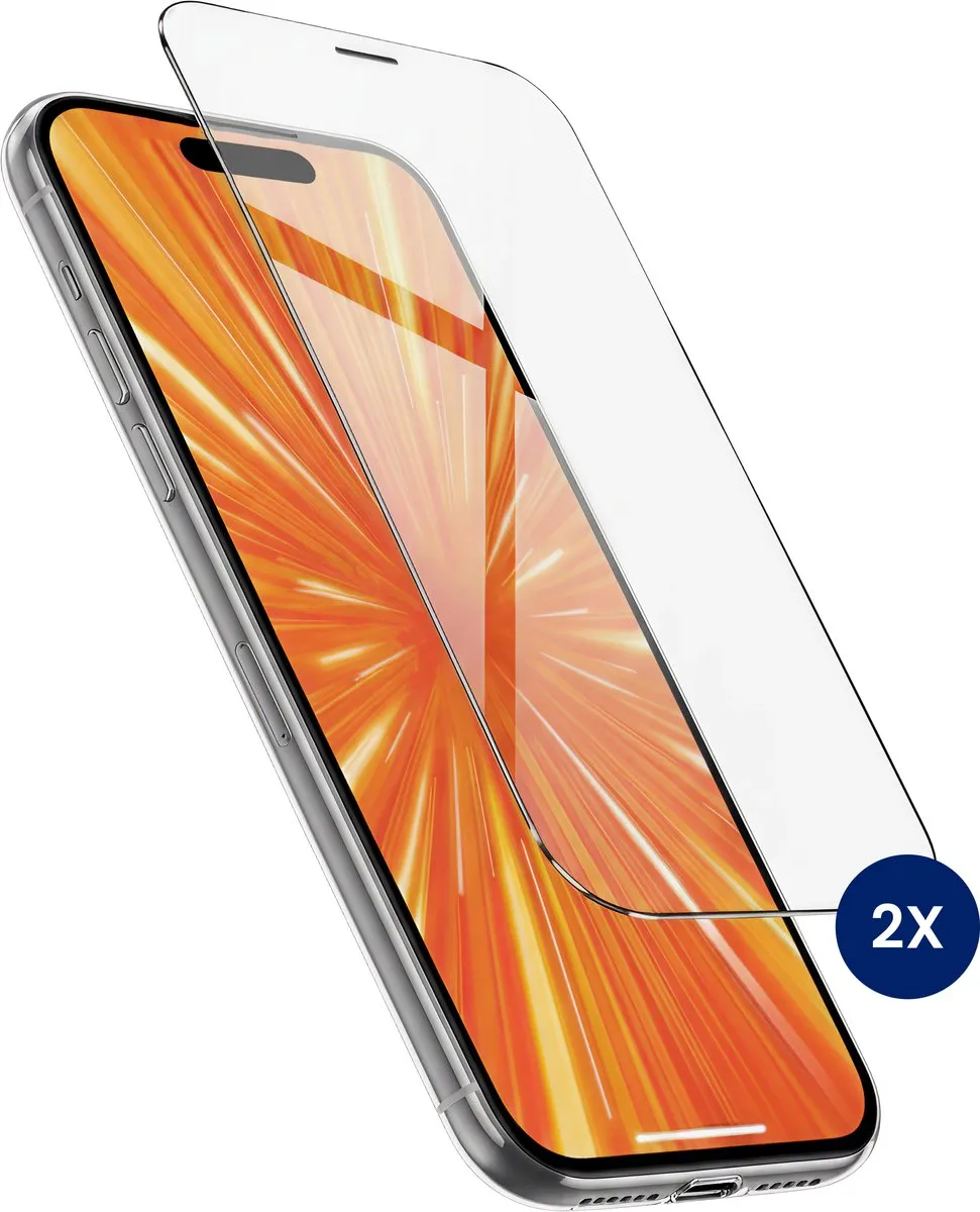 R2B iPhone 15 Screenprotector 2 Stuks