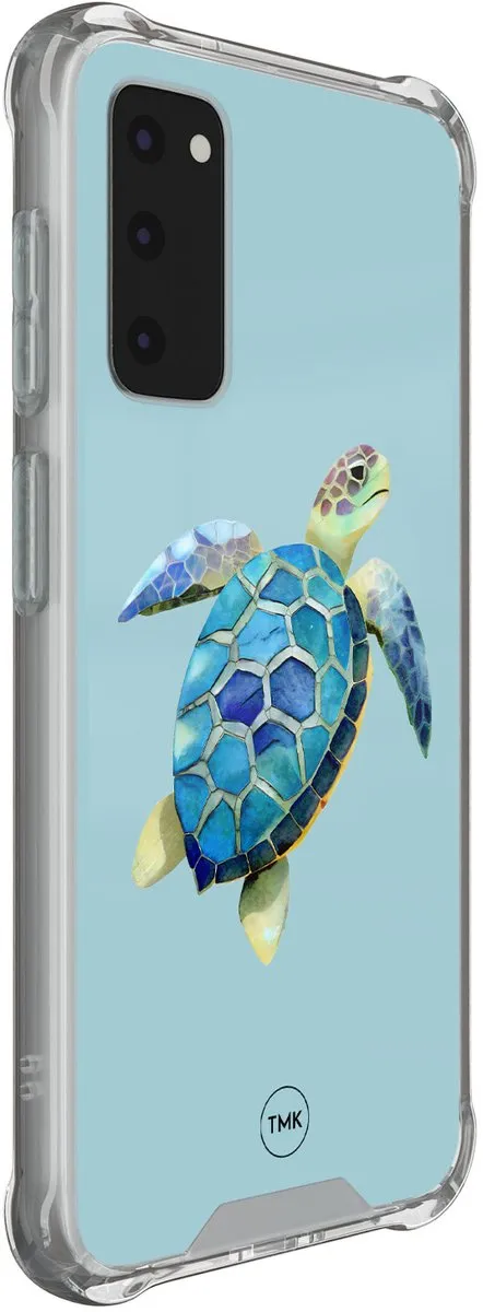Casevibes Shockproof Hoesje S/S20FE/S/013 - Samsung Galaxy S20 FE - Blauw Schildpad