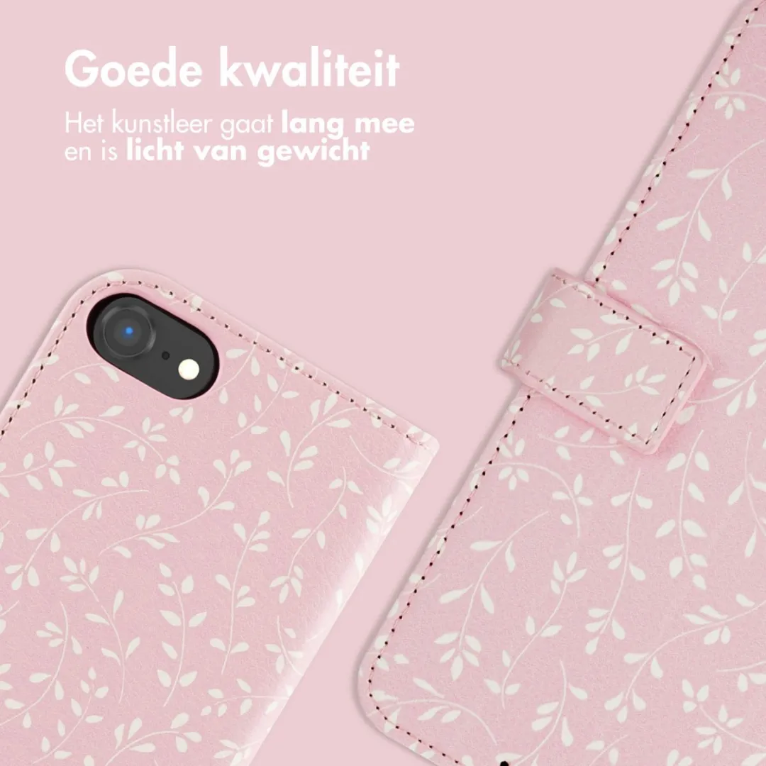 Imoshion iPhone 16e Hoesje - 3 Pasjes - Pink Bazaar Flowers