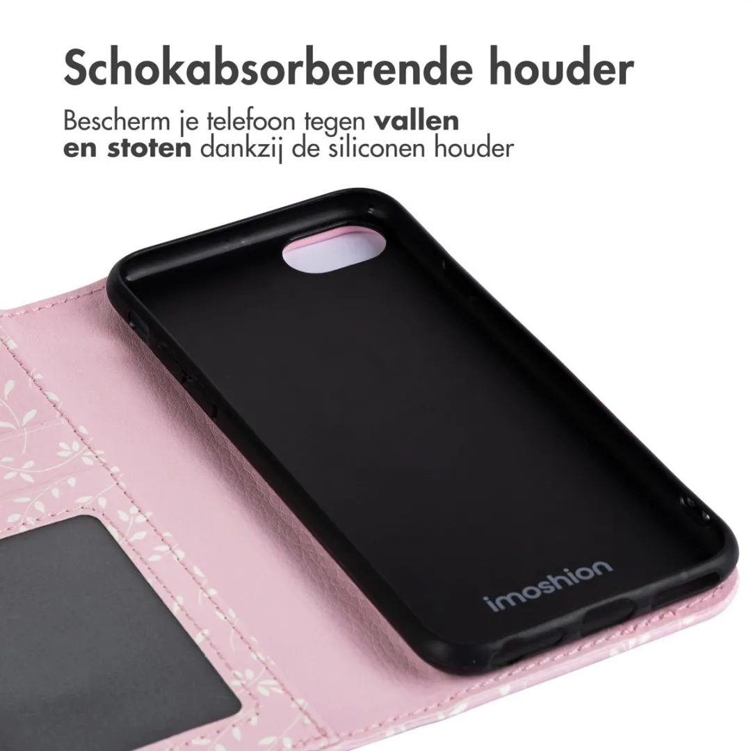 Imoshion iPhone 16e Hoesje - 3 Pasjes - Pink Bazaar Flowers