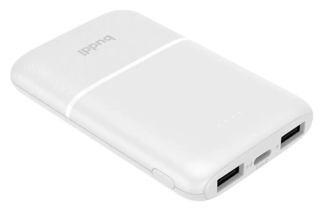 Buddi Go 5.000 Powerbank Duo - 2x 18,5W USB-C/USB-A - Wit