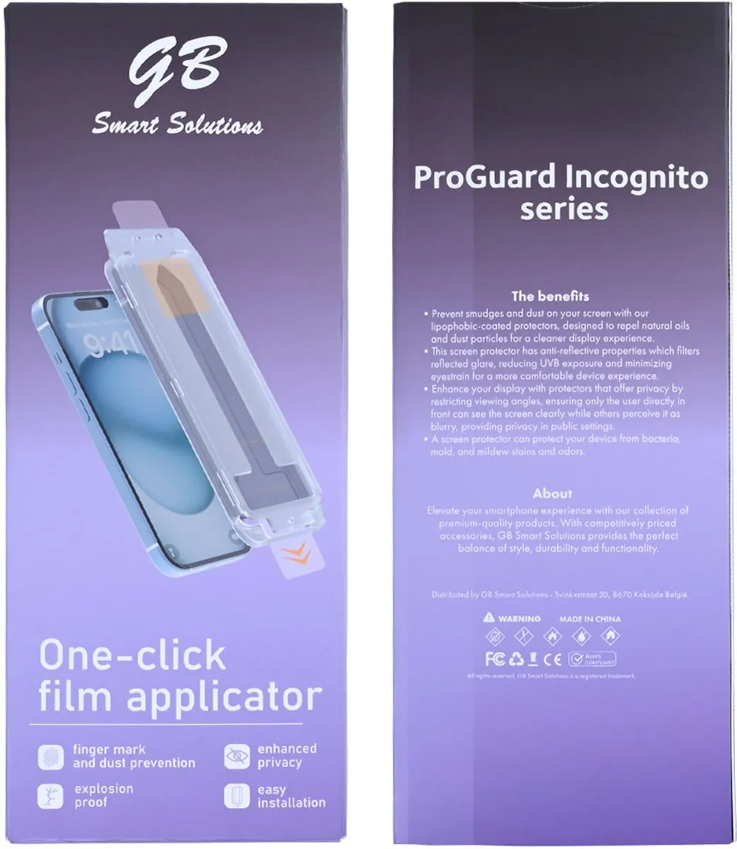 GB ProGuard Incognito Privacy Screenprotector iPhone XR/11 - Gehard Glas - afbeelding 6 van 6
