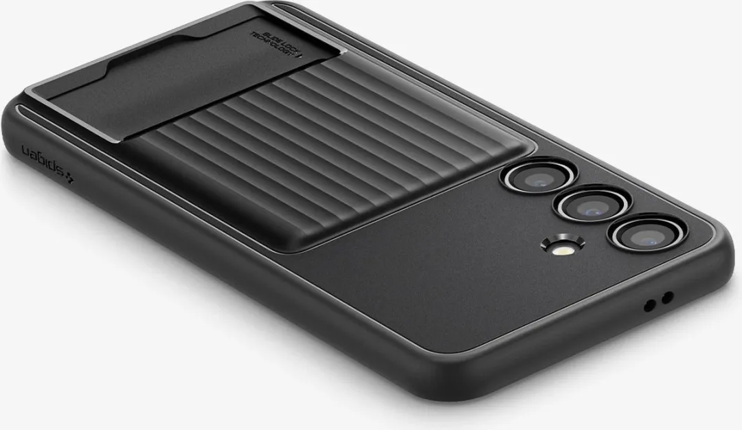 Spigen Liquid Slot Hoesje S24 Plus - Zwart - 1 Pasjeshouder
