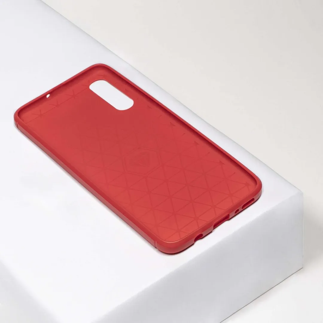 BMAX Carbon Soft Case Samsung Galaxy A50 - Rood