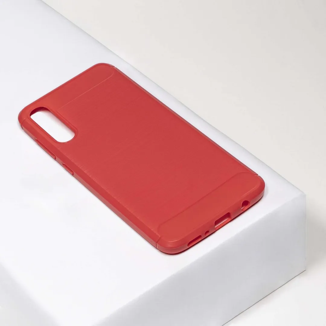 BMAX Carbon Soft Case Samsung Galaxy A50 - Rood