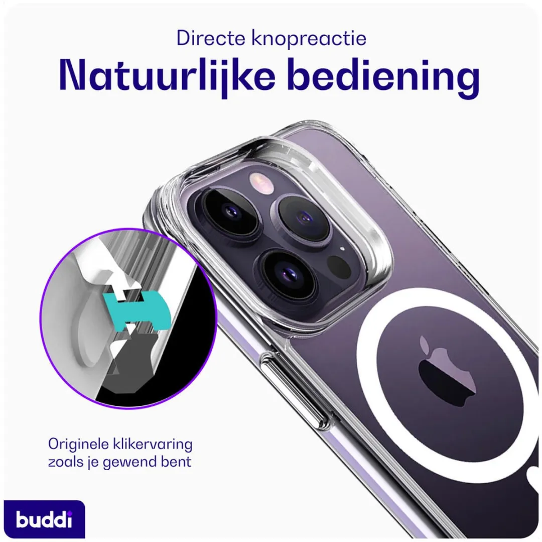 Buddi Core BCAPIP14PM Hoesje iPhone 14 Pro Max - Transparant