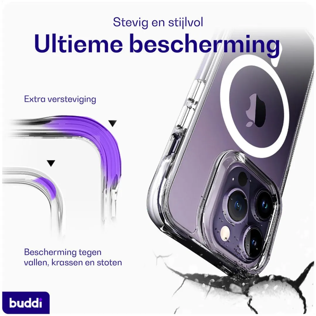Buddi Core BCAPIP14PM Hoesje iPhone 14 Pro Max - Transparant