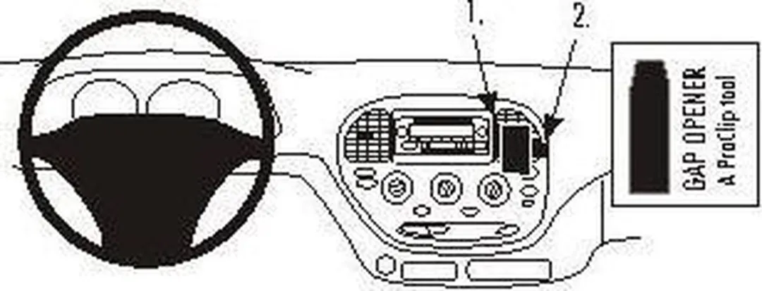 Brodit ProClip Toyota Tundra 2003-2005 Houder - Zwart - MPN 853662