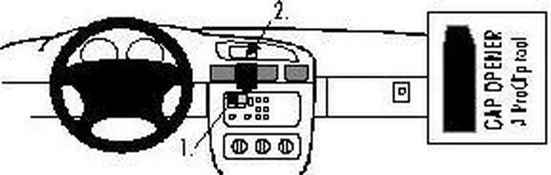 Brodit ProClip Houder Pontiac Grand Prix 1997-2003 - 852559