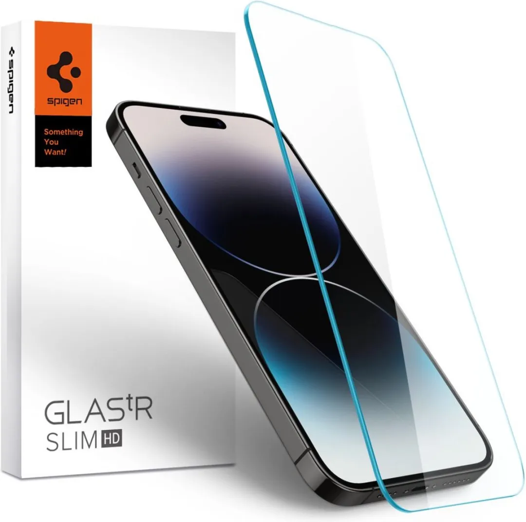 Spigen Glas.tR AGL05222 iPhone 14 Pro Screenprotector - 2 Stuks
