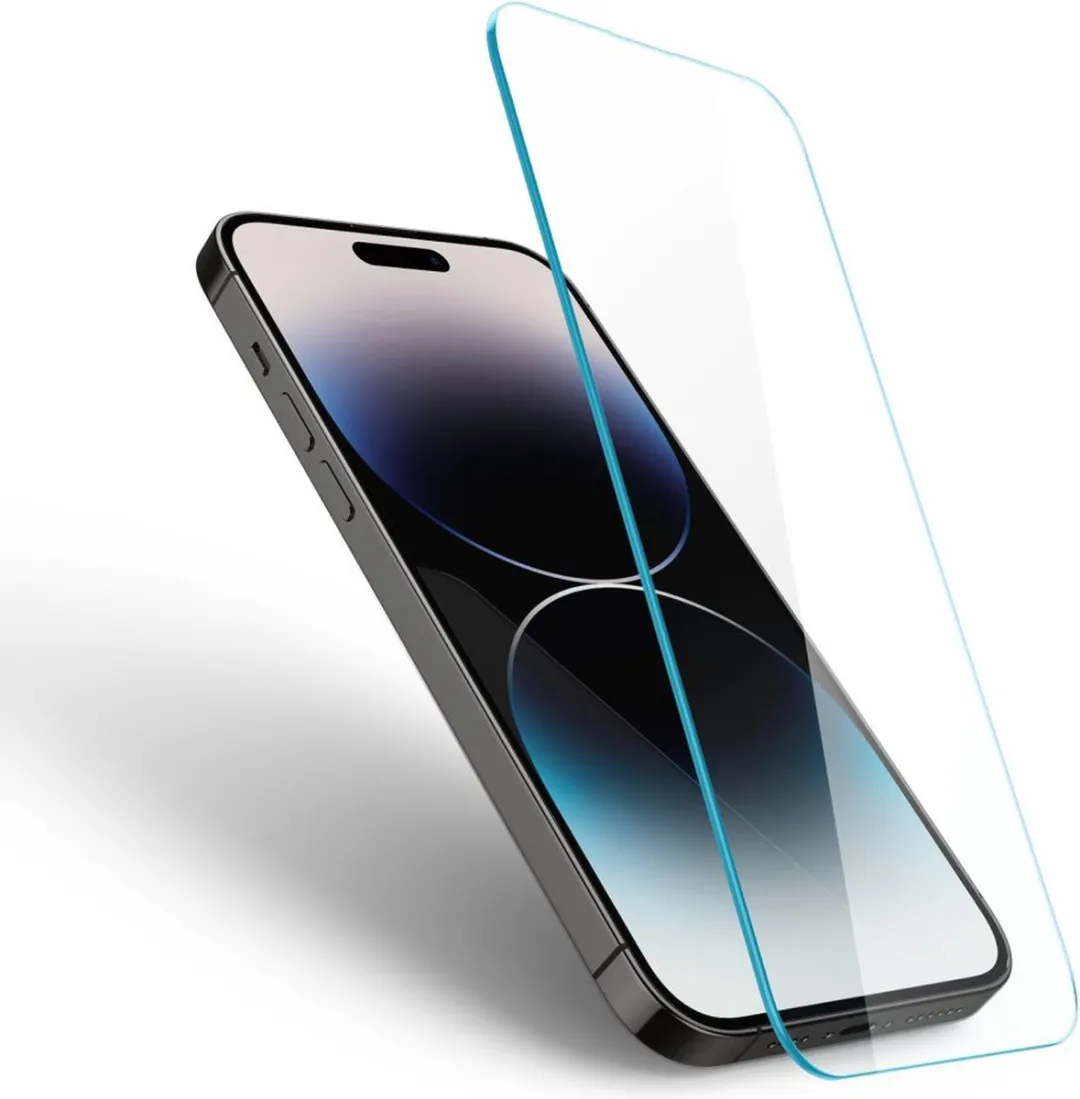 Spigen Glas.tR AGL05222 iPhone 14 Pro Screenprotector - 2 Stuks - afbeelding 6 van 6