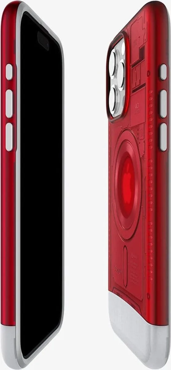 Spigen Classic C1 MagFit Hoesje iPhone 15 Pro - Rood - afbeelding 3 van 6
