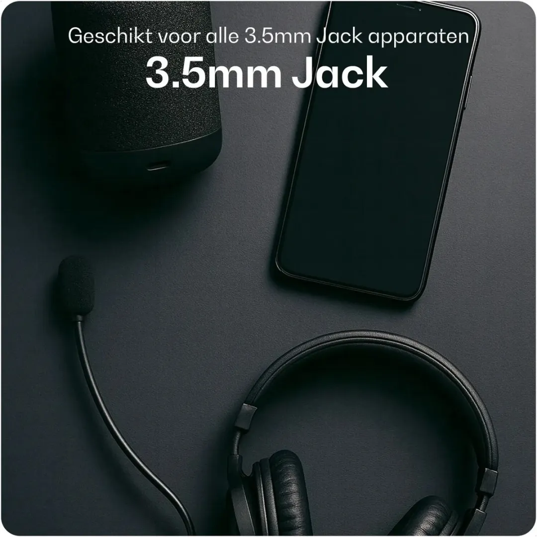 Buddi Flex BD-LA35-3M Lightning naar 3.5mm Jack Kabel - 3M - Zwart