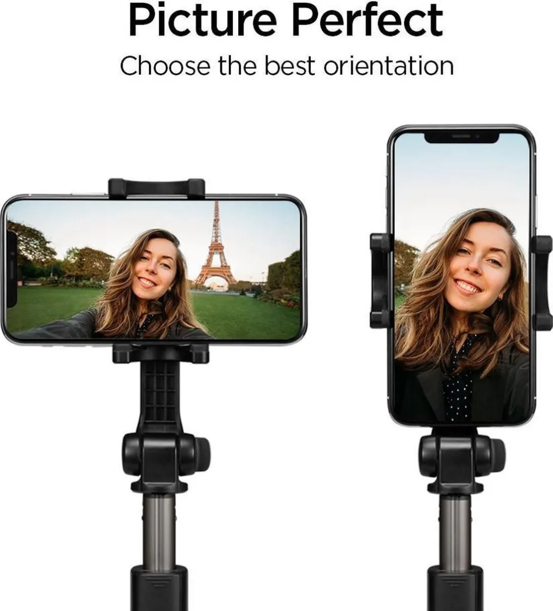 Spigen Velo Selfie S540W Bluetooth Stick - 6.5" Smartphone - Zwart - afbeelding 6 van 6