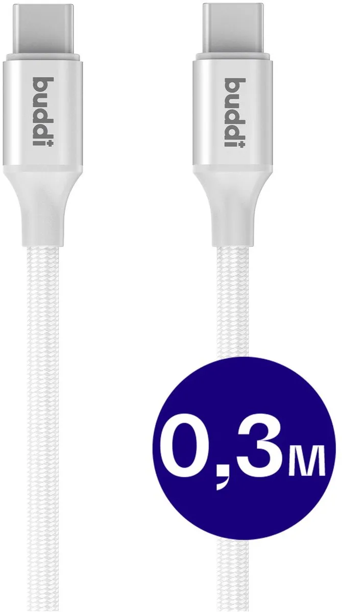 Buddi Flex USB-C Kabel 60W 0,3m