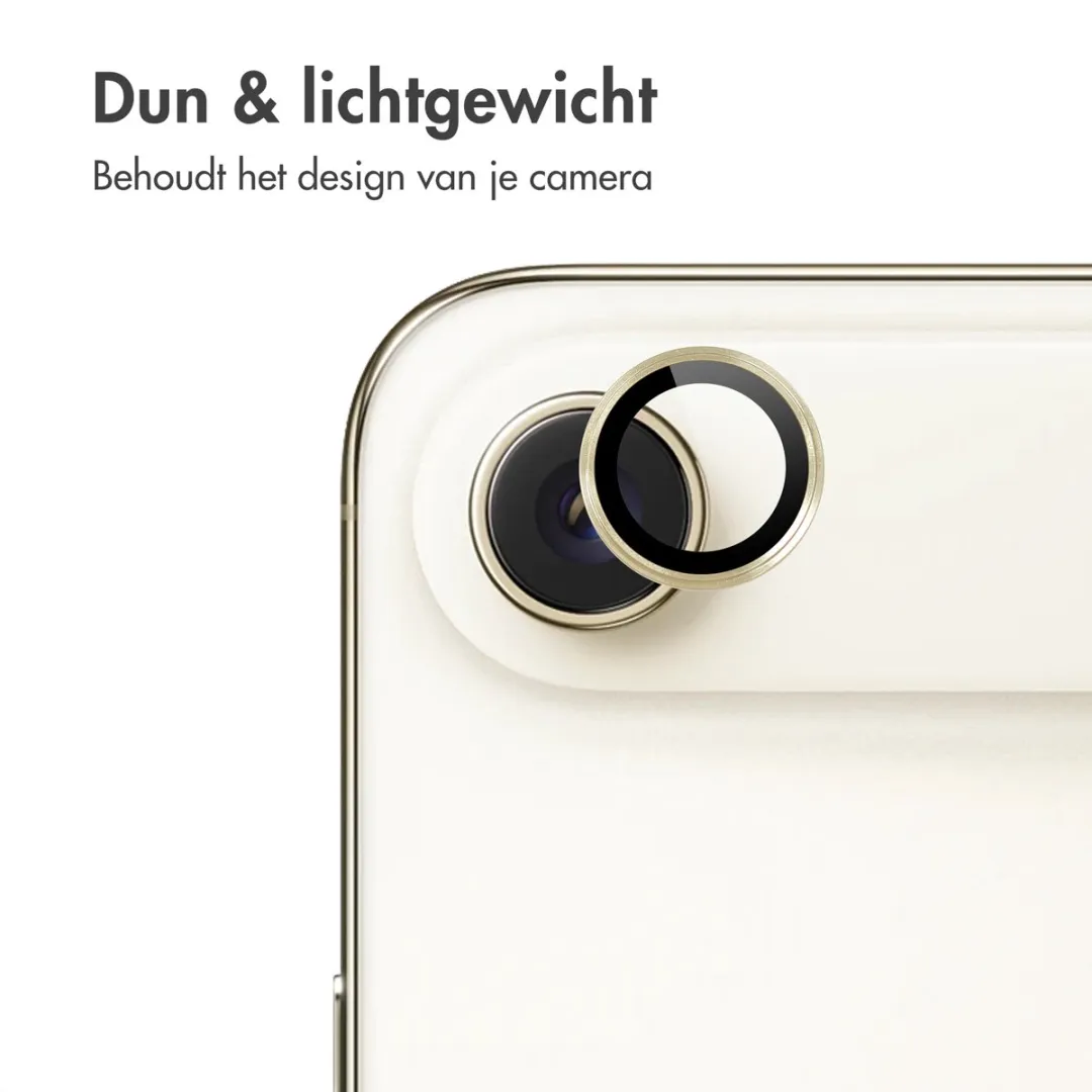 Imoshion Camera Lens Protector iPhone 17 Air - 2 Stuks - Light Gold