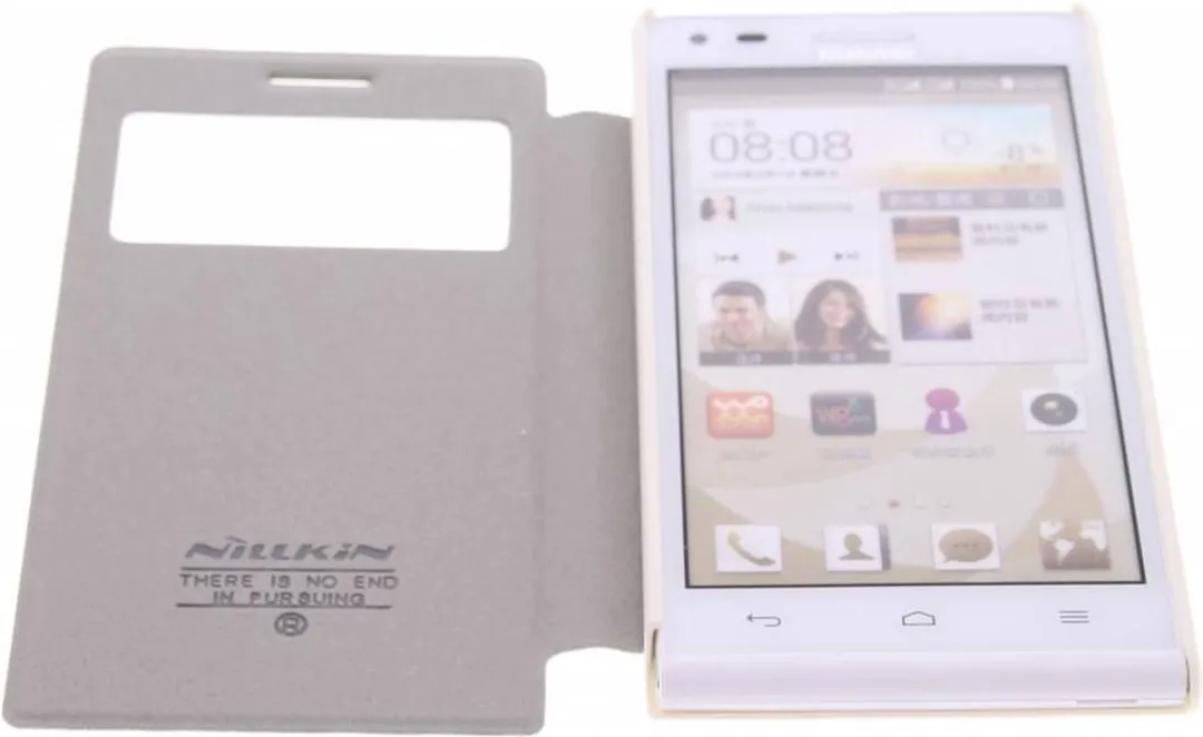Nillkin Sparkle Booktype Hoes Huawei G6 - G627957001 - Wit - afbeelding 3 van 6