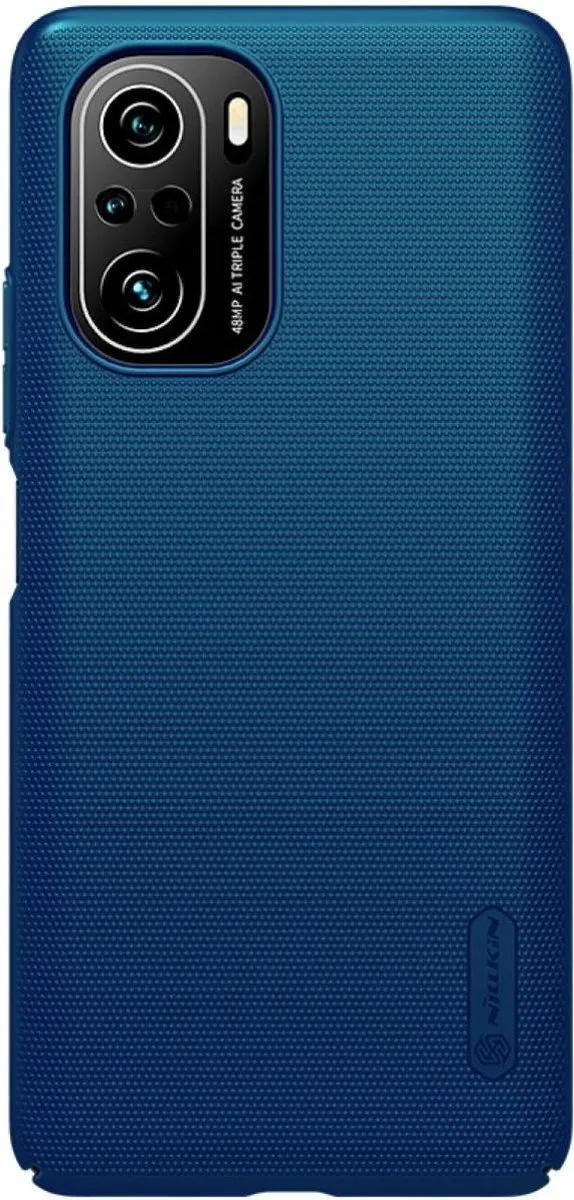 Nillkin Super Frosted Shield Hoesje Xiaomi Poco F3 - Blauw