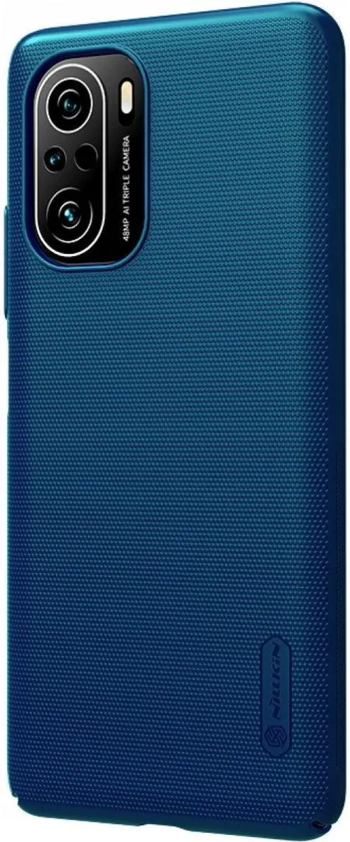Nillkin Super Frosted Shield Hoesje Xiaomi Poco F3 - Blauw
