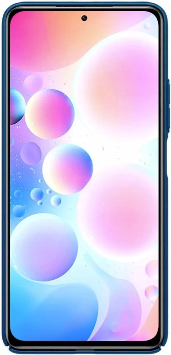 Nillkin Super Frosted Shield Hoesje Xiaomi Poco F3 - Blauw