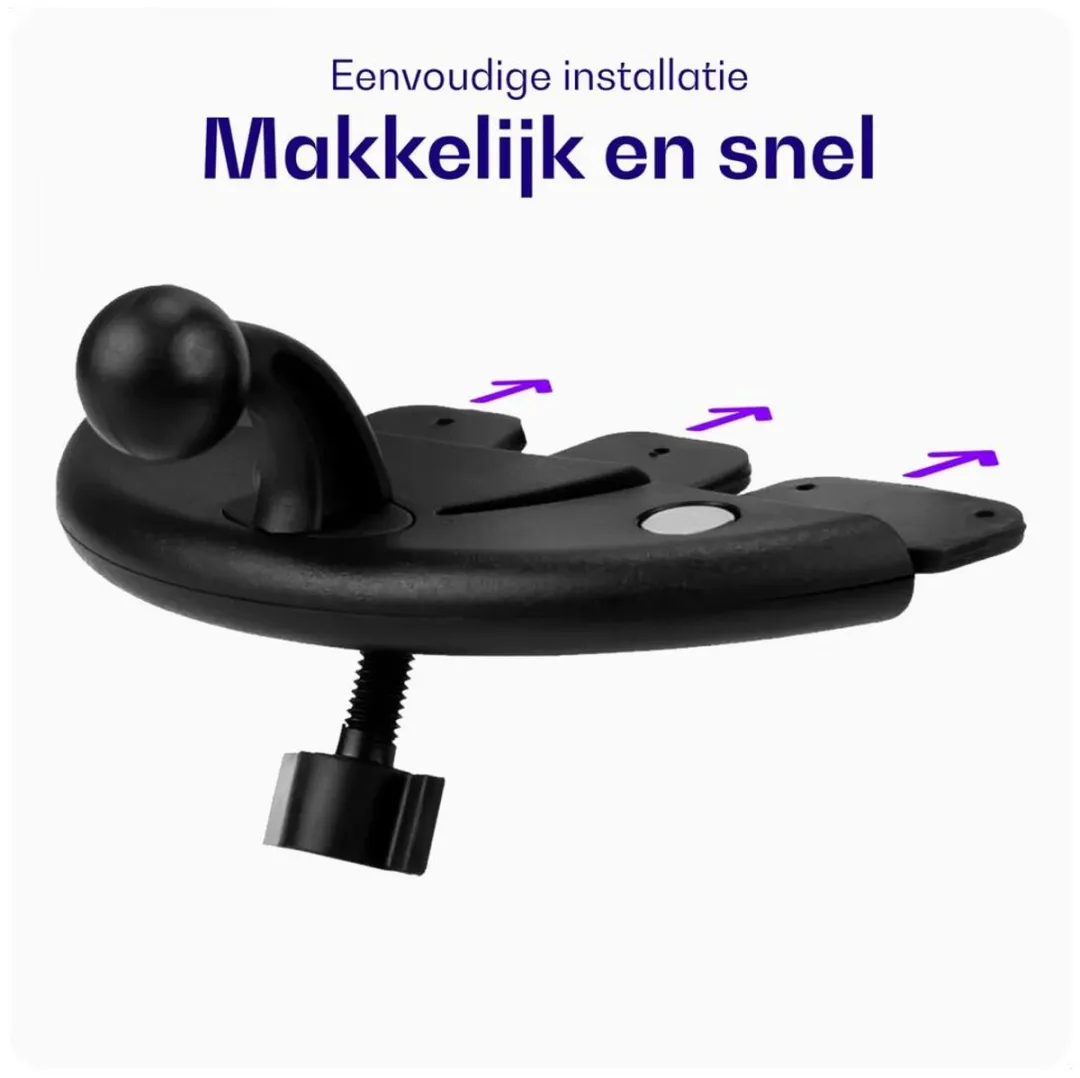 Buddi Universele Autohouder CD-Speler - 360° Draaibaar - Zwart