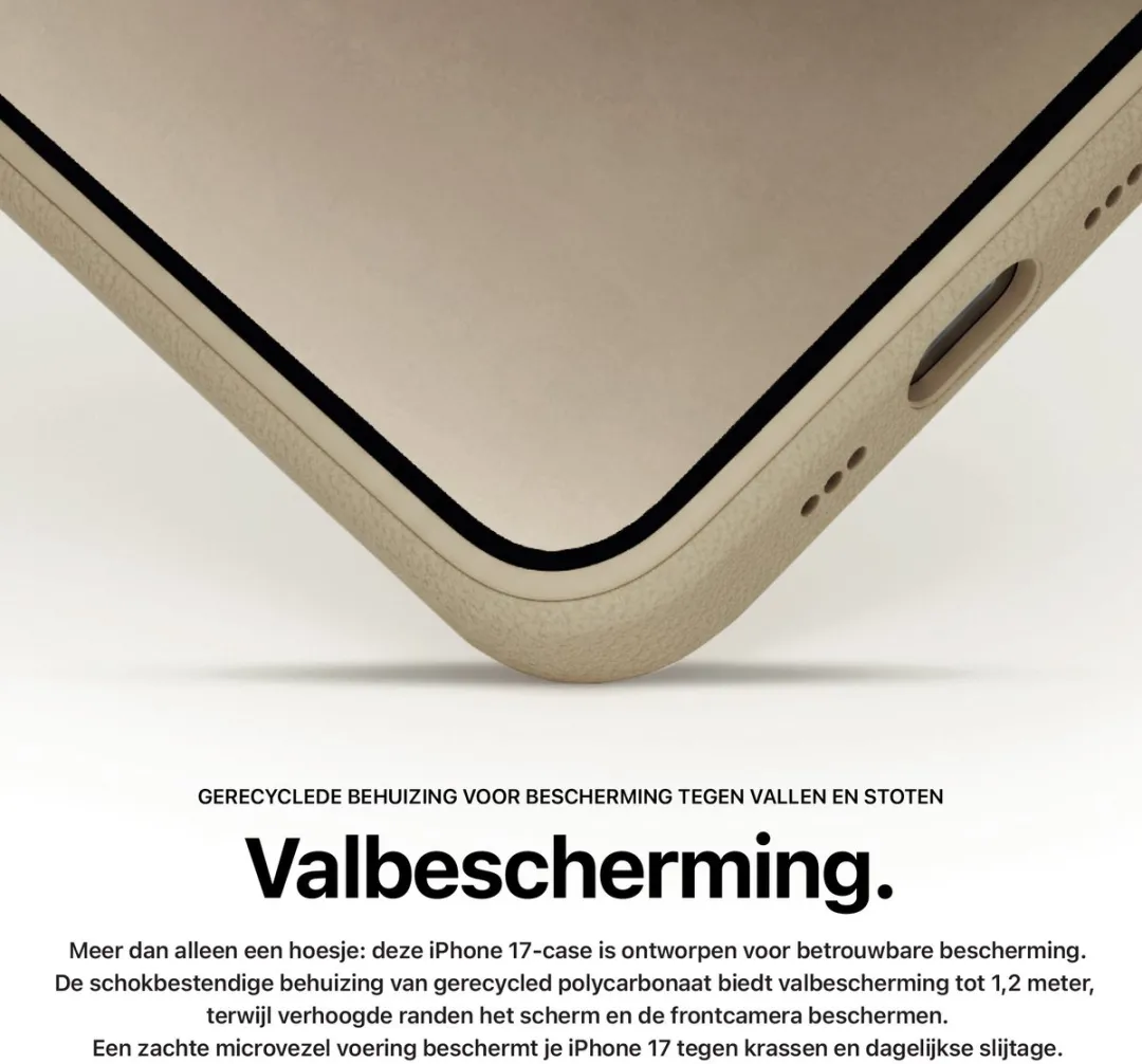 Decoded 2-in-1 Leer Hoesje DEC-I17P-2N1-BG - iPhone 17 Pro - Beige
