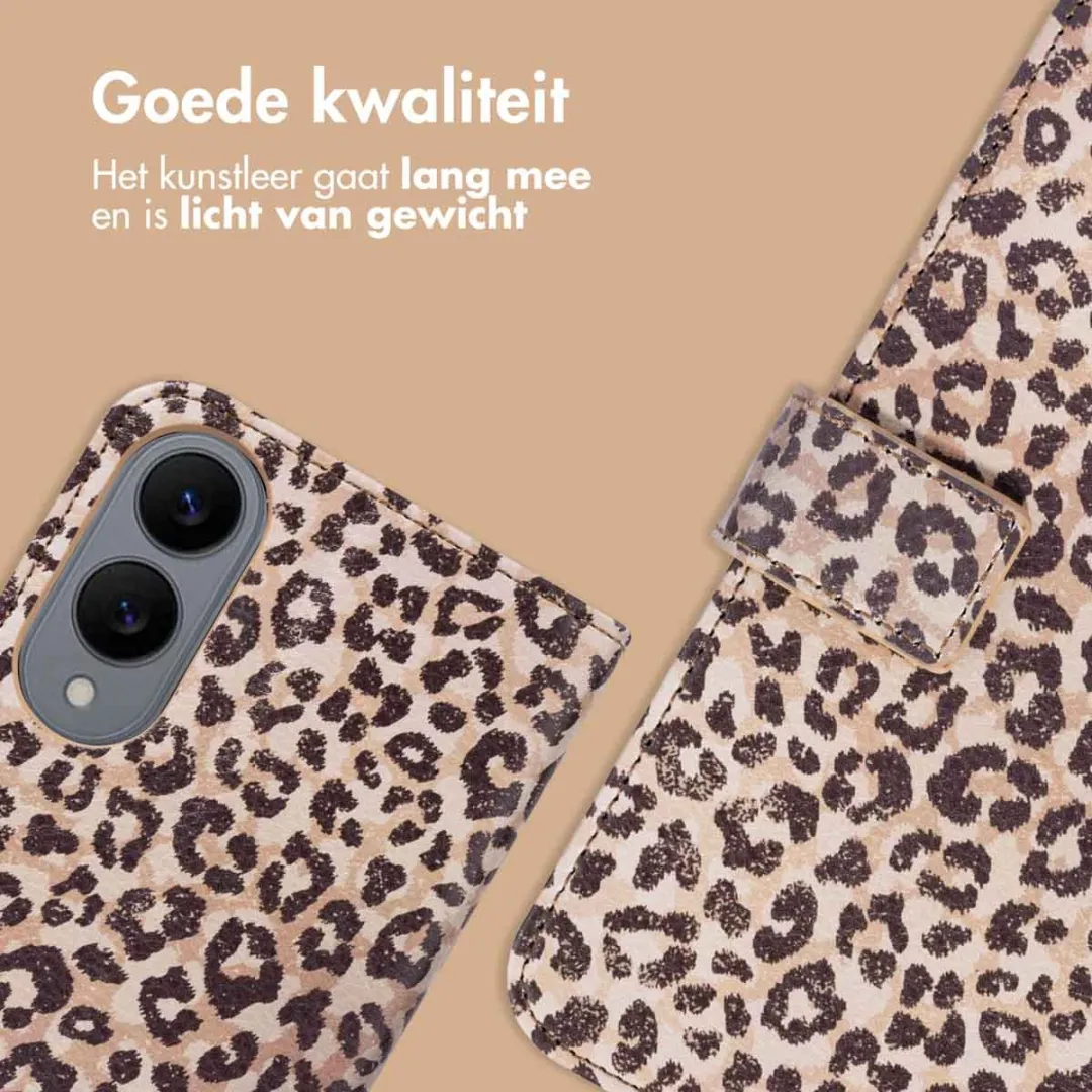 Imoshion Hoesje Samsung Galaxy S25 Edge - Leopard Mood - 3 Pasjes
