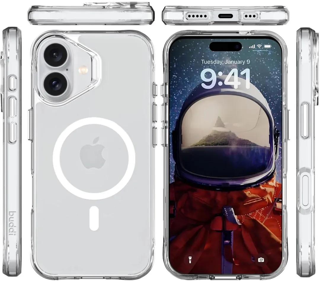 Buddi Core iPhone 17 Hoesje - MagSafe - Matte Transparant