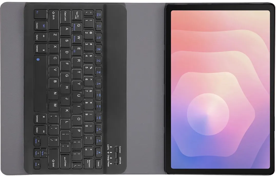 Just in Case Cazy Tablethoes met Bluetooth Toetsenbord - Samsung Galaxy Tab A9 - Zwart