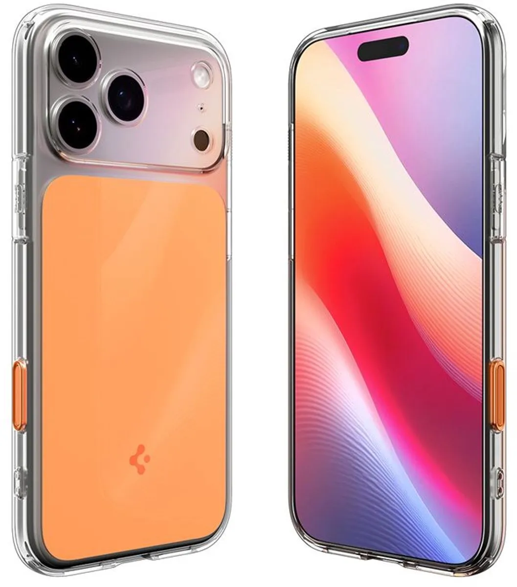 Spigen Ultra Hybrid T MagSafe iPhone 17 Pro Hoesje - Glanzend Oranje