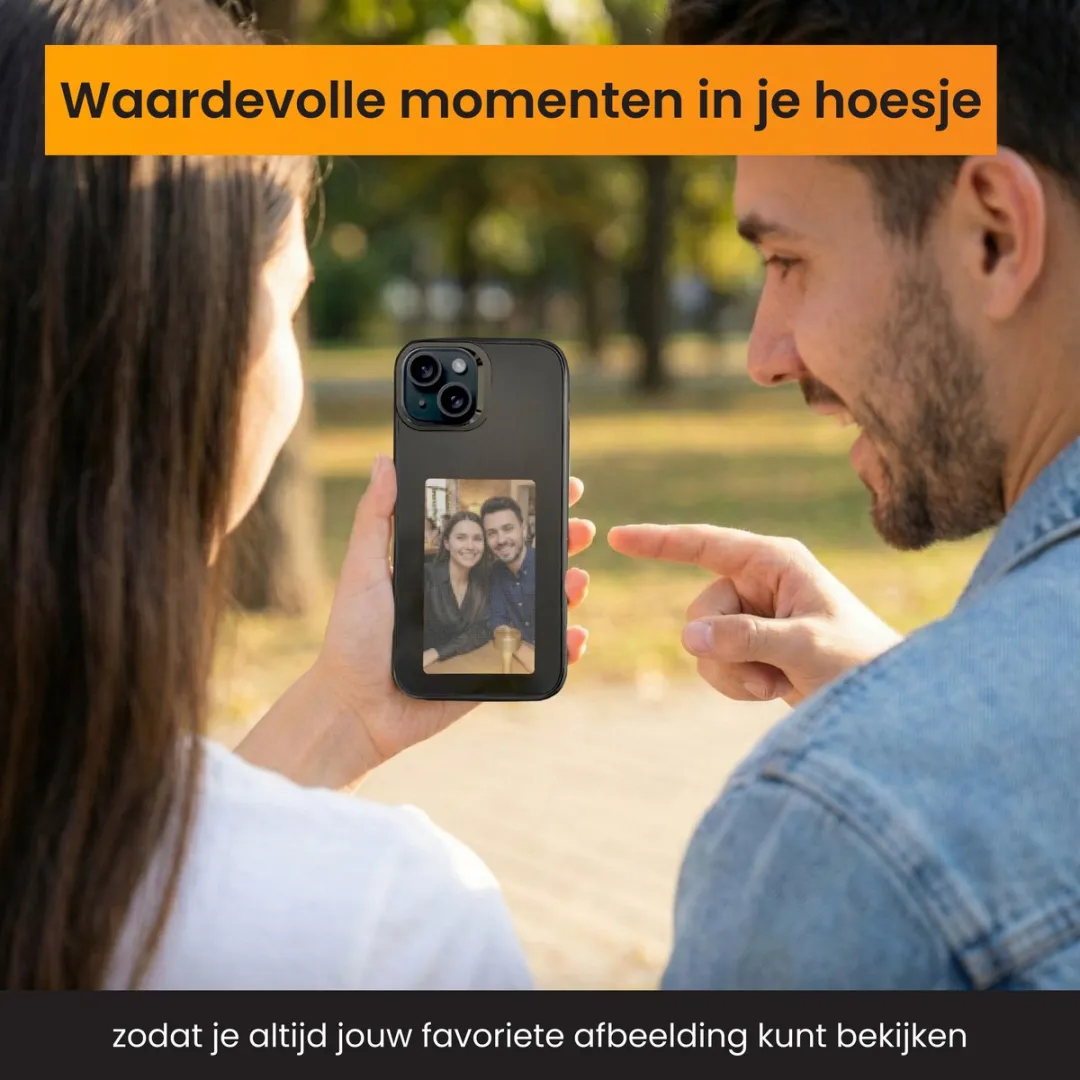 R2B Foto Hoesje iPhone 14 - Zwart
