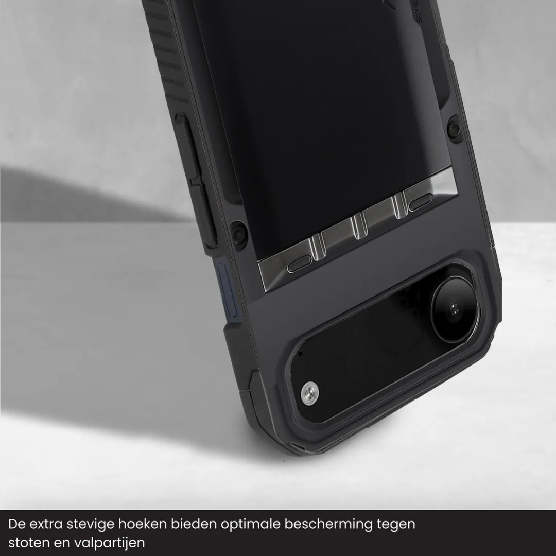 R2B iPhone 17 Air Hoesje Zeist - 4 Pasjes - Zwart