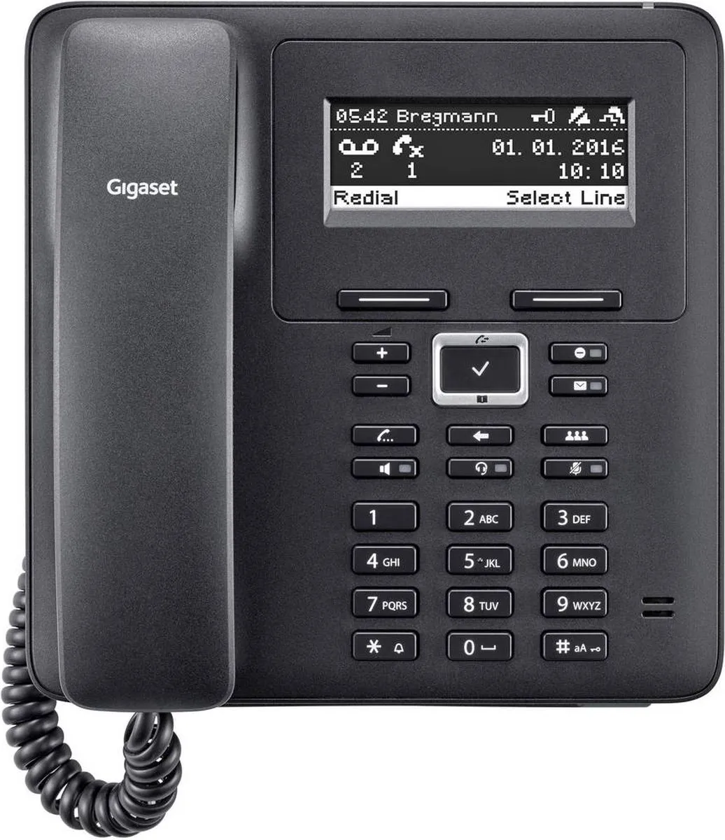 Gigaset Maxwell Basic S30853-H4002-R101 Telefoon - Zwart