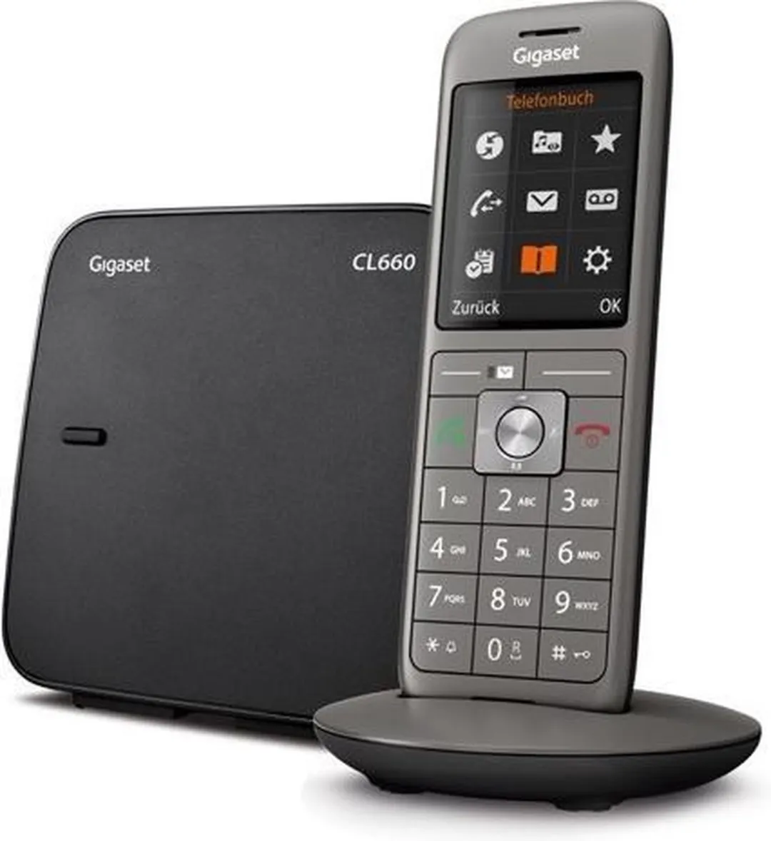Gigaset CL660 Telefoon - Antraciet - Nummerherkenning
