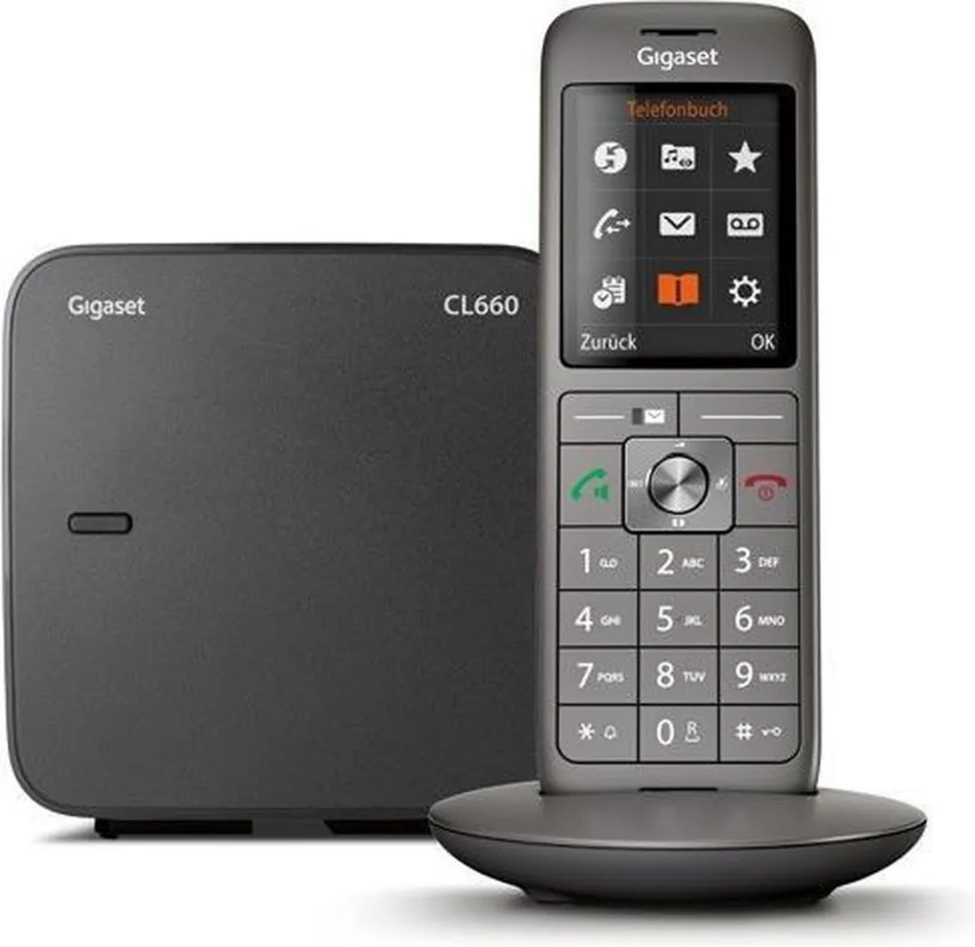 Gigaset CL660 Telefoon - Antraciet - Nummerherkenning