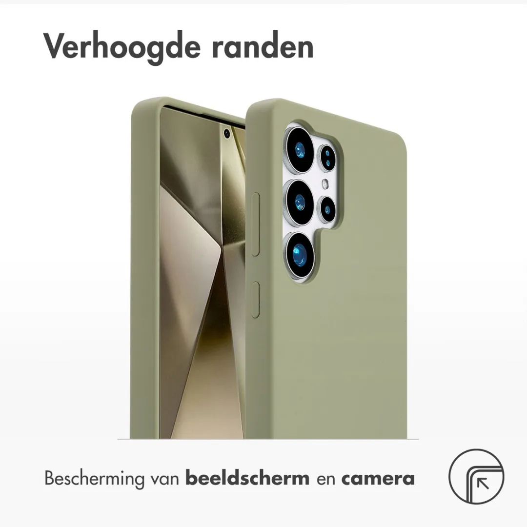 Accezz Hoesje Samsung Galaxy S25 Ultra - Olijfgroen - MagSafe