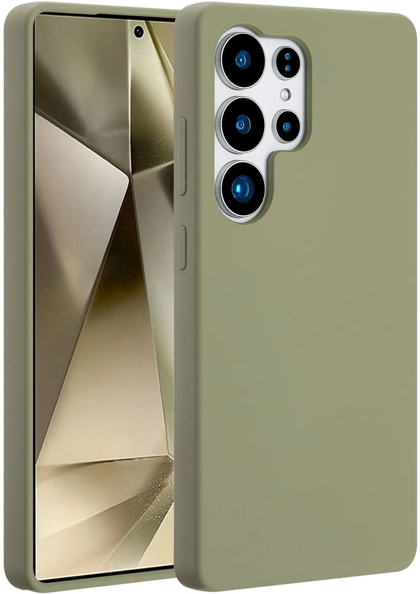Accezz Hoesje Samsung Galaxy S25 Ultra - Olijfgroen - MagSafe