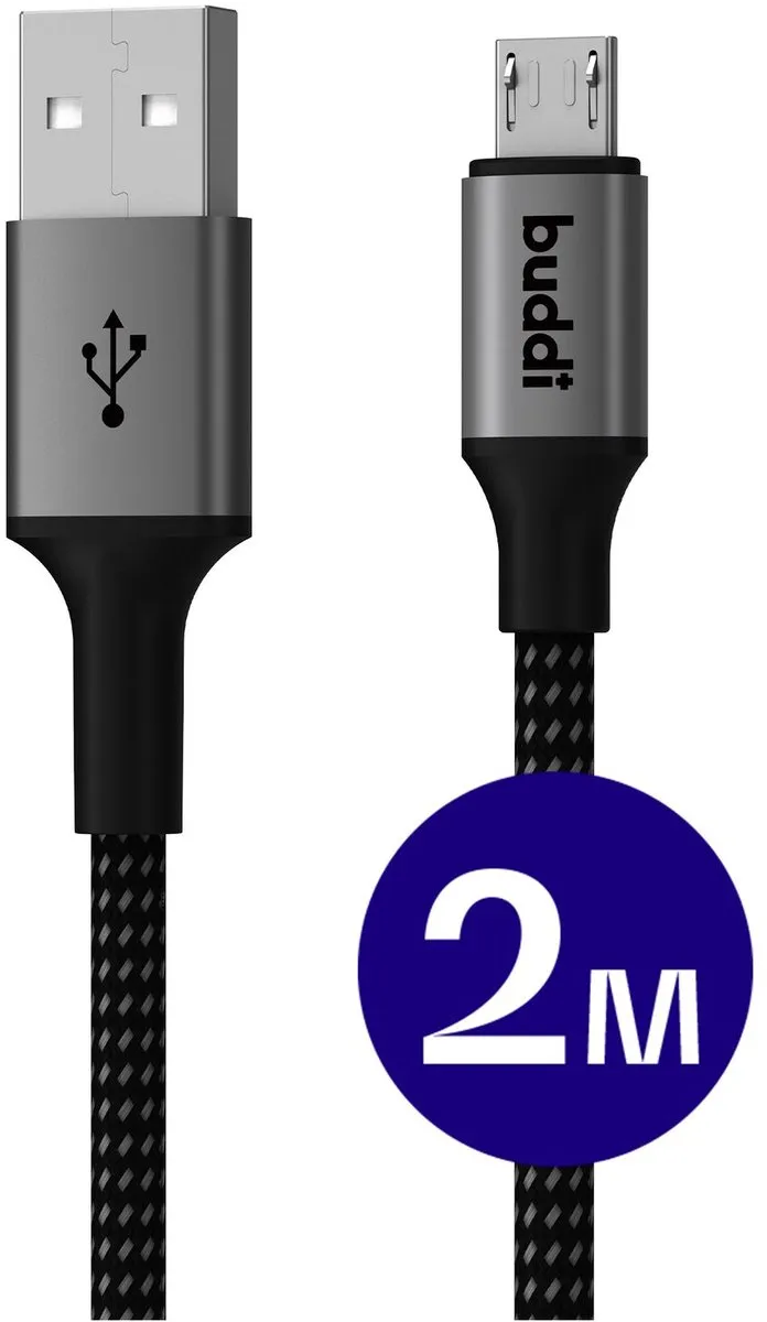 Buddi Flex USB-A naar Micro-USB Kabel 12W 2M