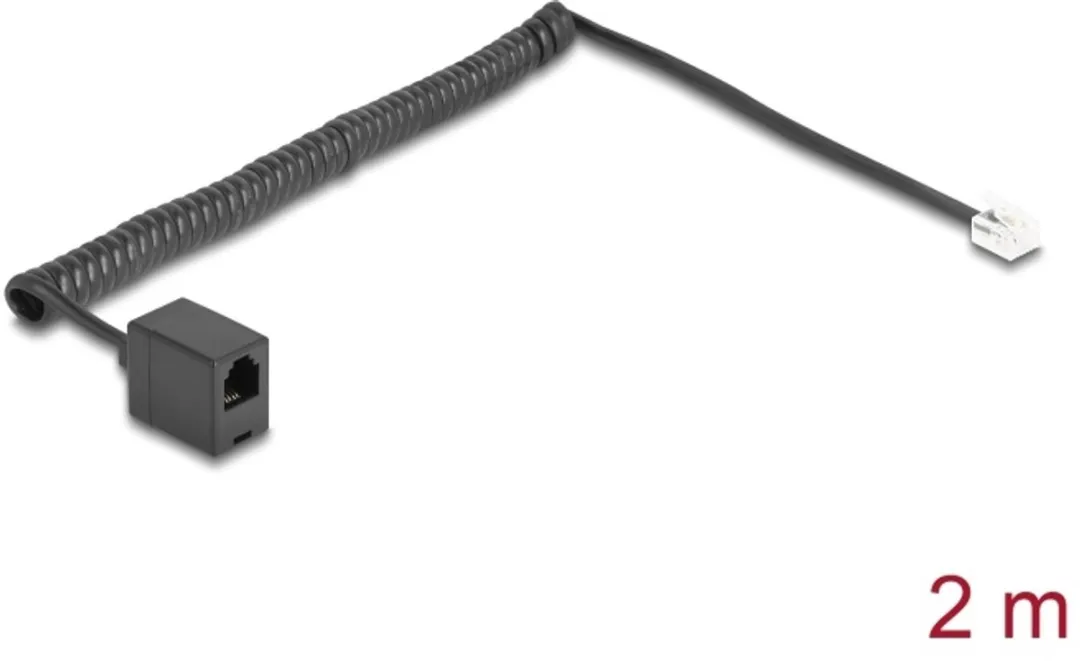 Delock Telefoonkabel RJ11 RJ11 2m